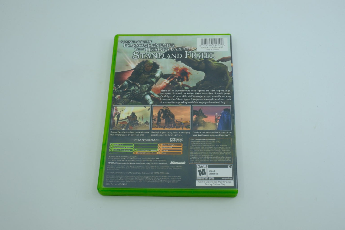 Kingdom Under Fire: The Crusaders - Complete in Box
