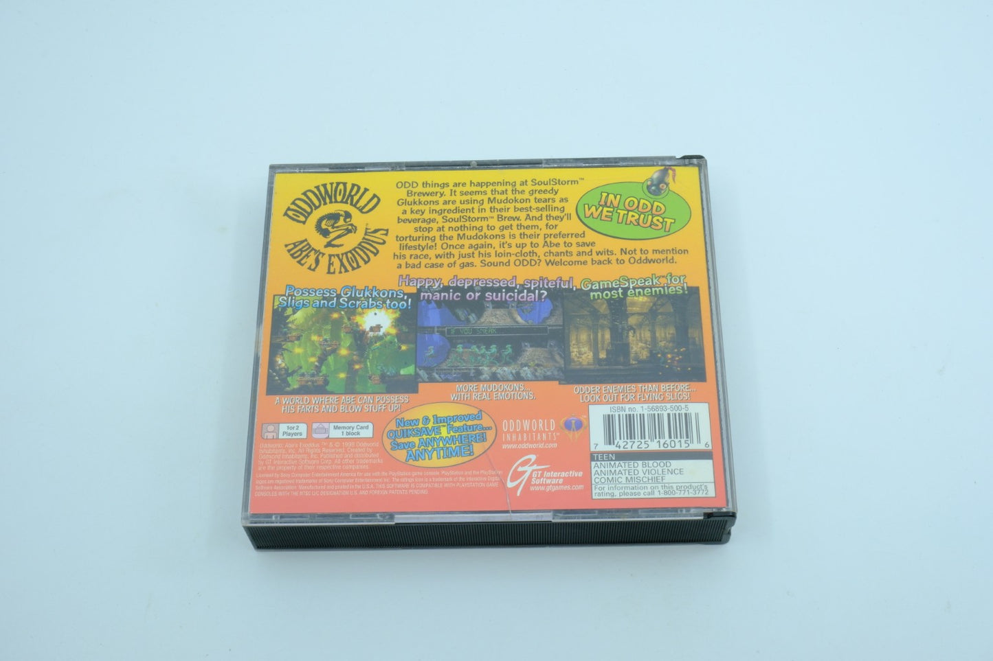 Oddworld: Abe's Exoddus - Complete in Box + Original invoice
