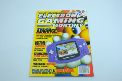 Electronic Gaming Monthly - July 2001 - Game Boy Advance - Pokemon Crystal First U.S. Screens - Final Fantasy & Tomb Raider Behind the Scenes