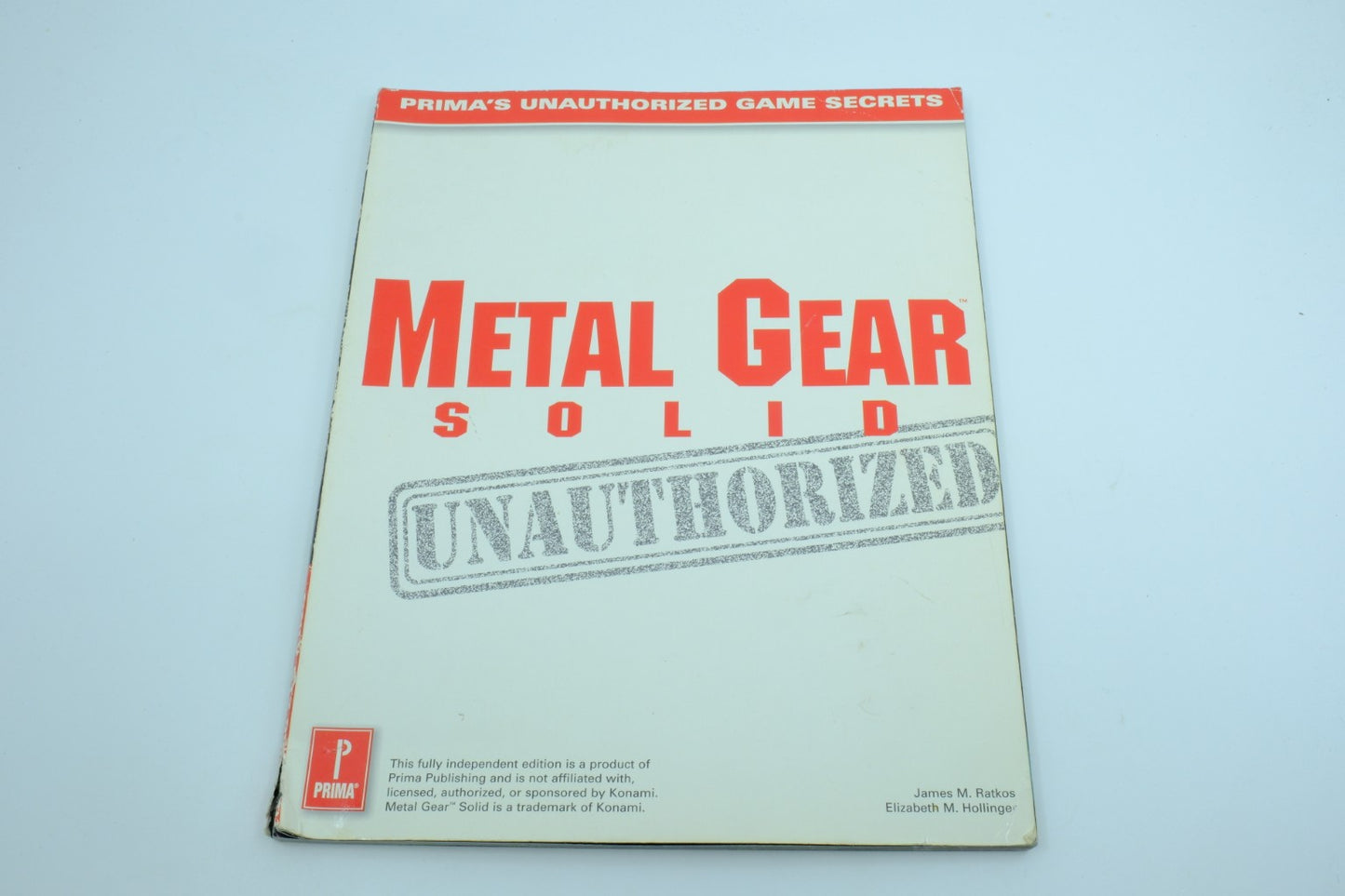 Metal Gear Solid Unauthorized (Prima's Unauthorized Game Secrets)