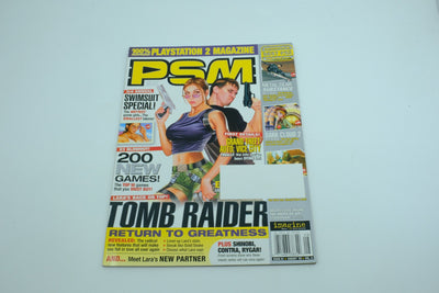 PSM (100% PlayStation 2 Magazine) Issue 61 - August 2002 - Vol. 6 - Tomb Raider Return to Greatness Cover - 3rd Annual Swimsuit Special