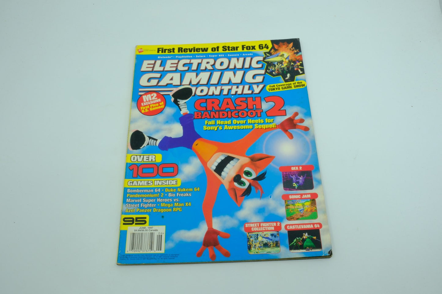 Electronic Gaming Monthly #95 - June 1997 - Crash Bandicoot 2 Cover Story - First Review of Star Fox 64