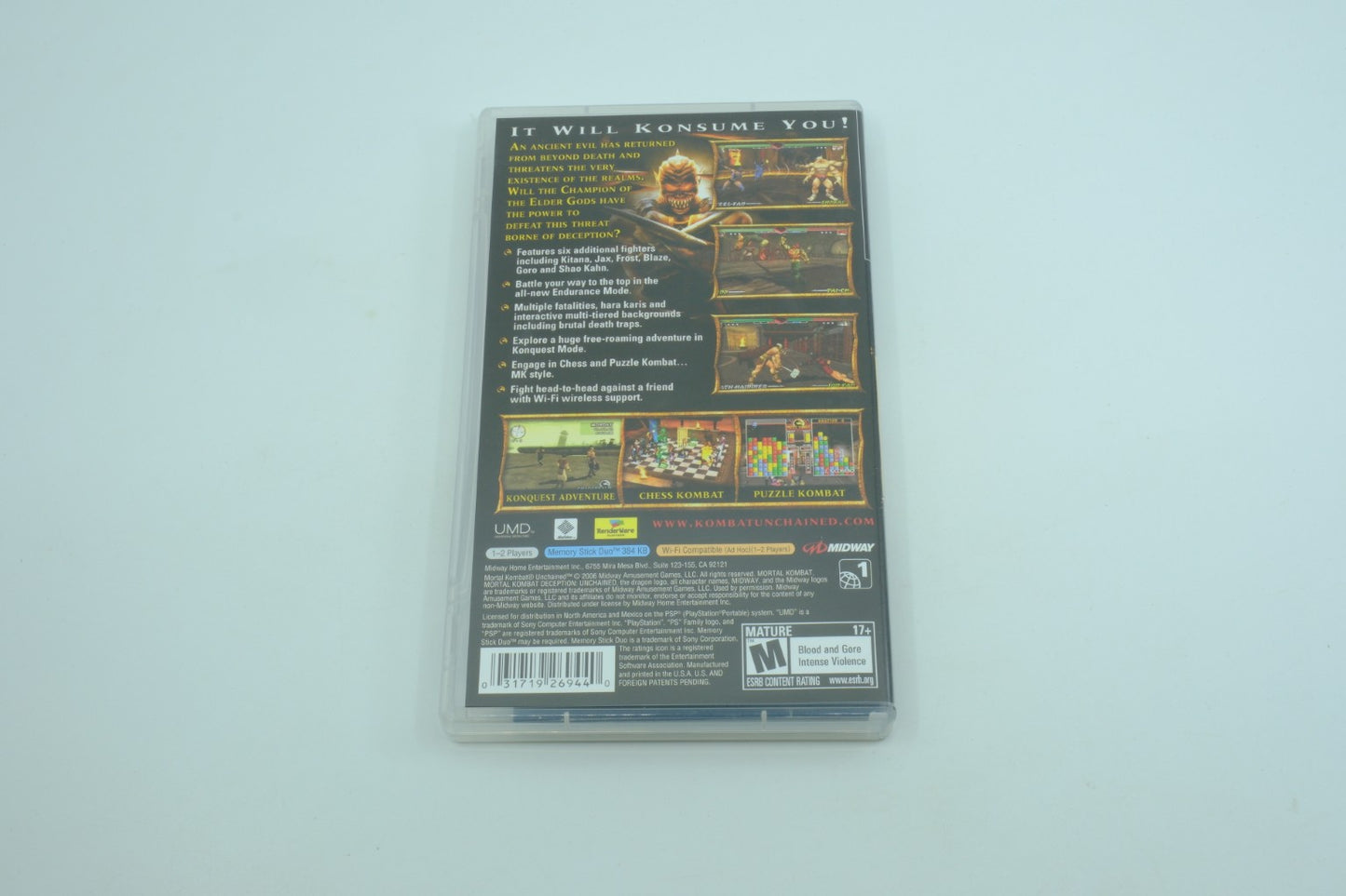 Mortal Kombat: Unchained - Complete in Box