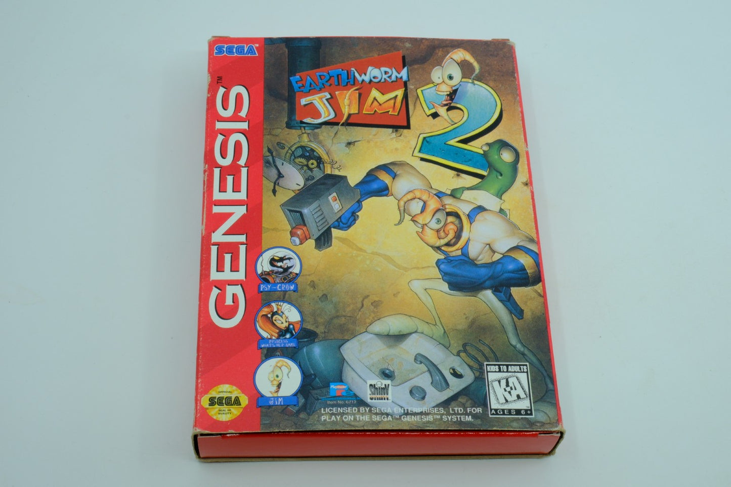 Earthworm Jim 2 - Complete in Box + Poster + Reg Card