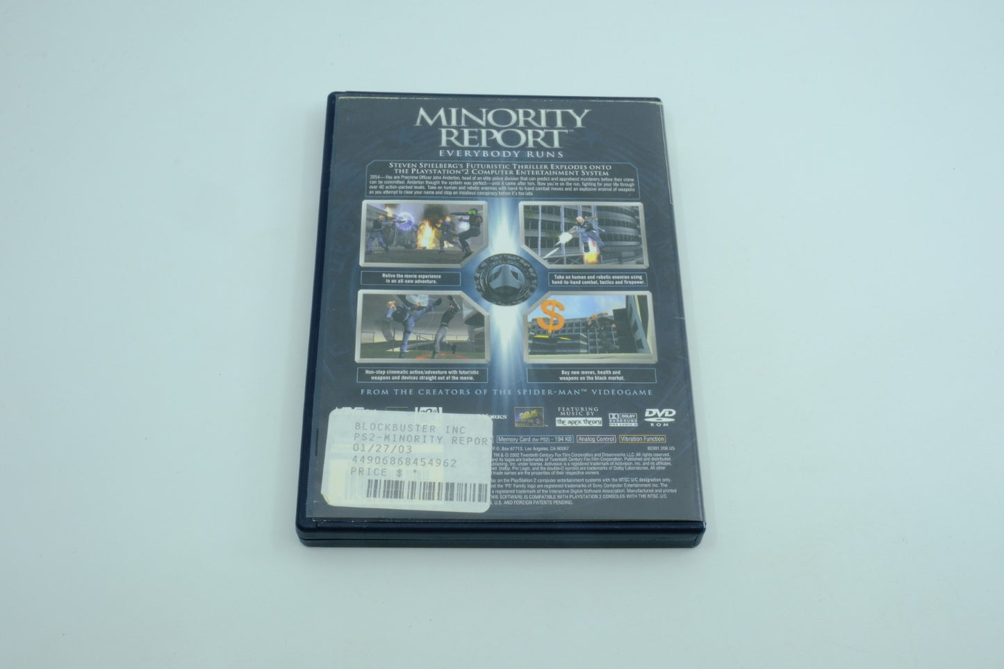 Minority Report: Everybody Runs - Complete in Box + Original invoice