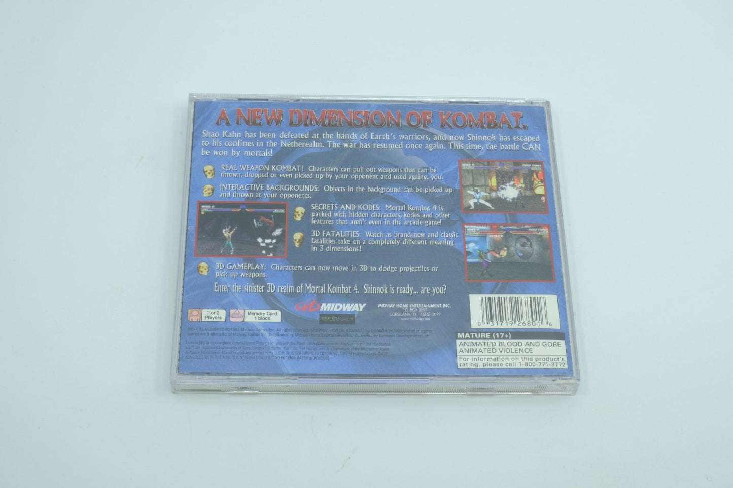 Mortal Kombat 4 - Complete in Box