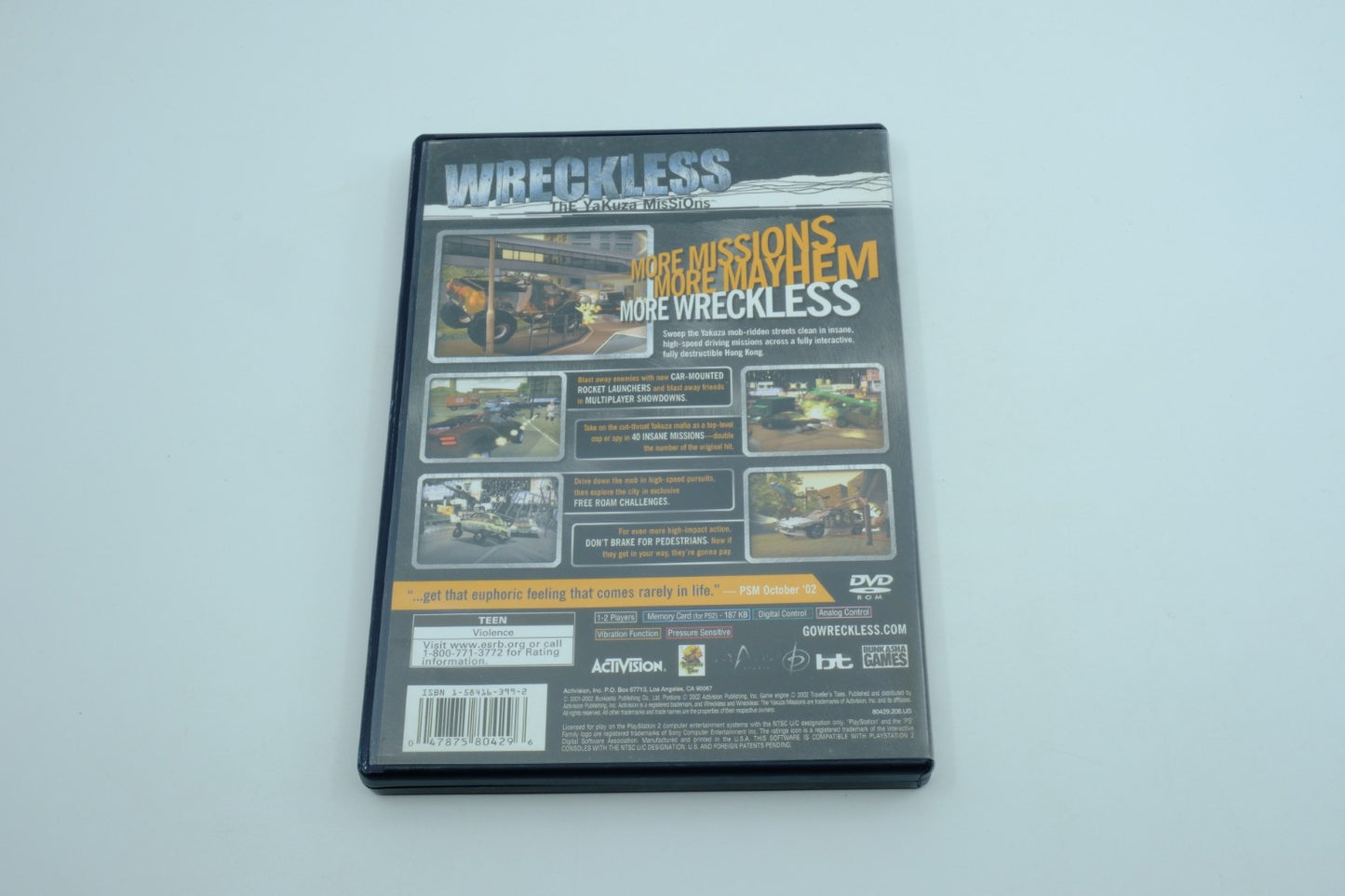 Wreckless: The Yakuza Missions - Complete in Box