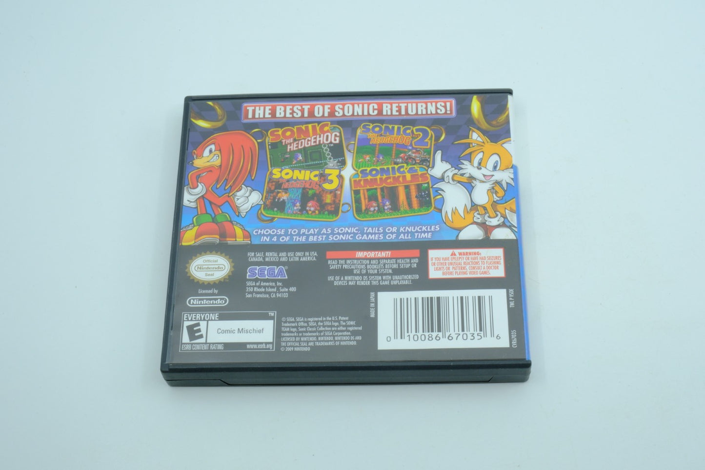 Sonic Classic Collection - Complete in Box