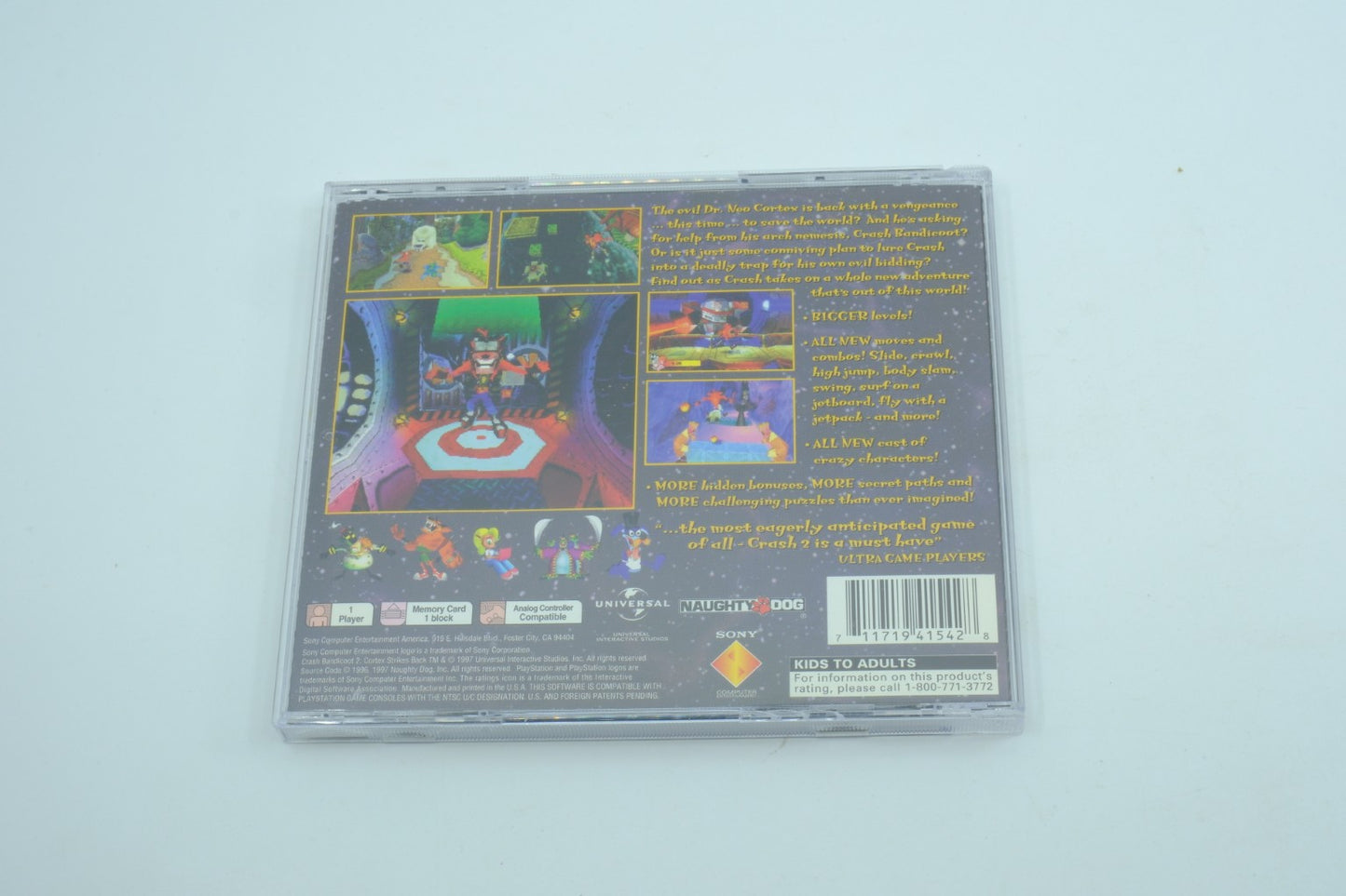 Crash Bandicoot 2: Cortex Strikes Back - Complete in Box