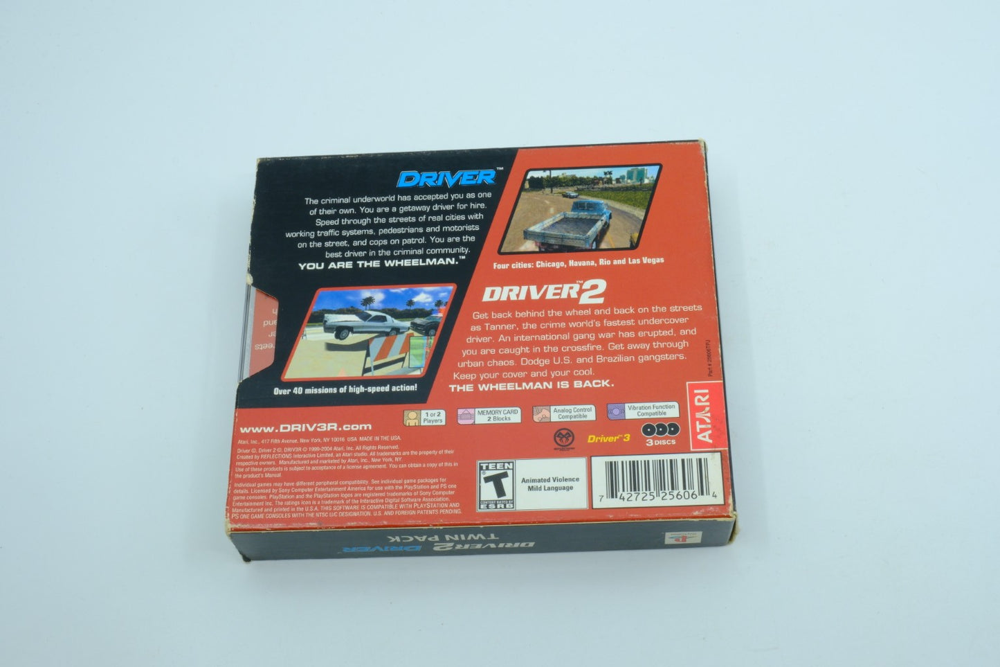 Driver 2 / Driver Twin Pack - Complete in Box + Stickers