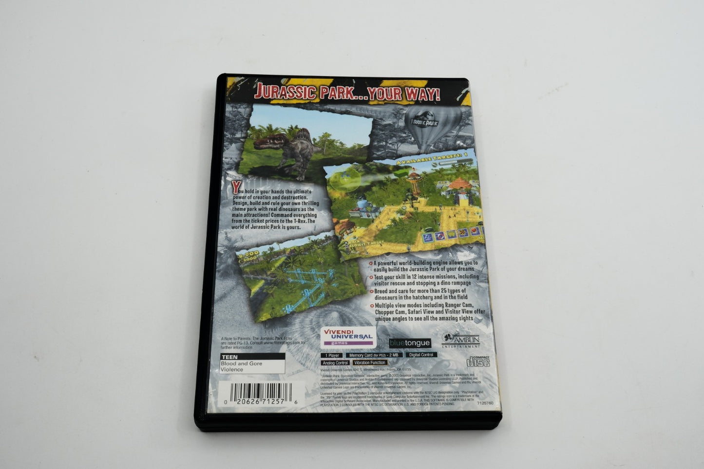 Jurassic Park: Operation Genesis - Complete in Box