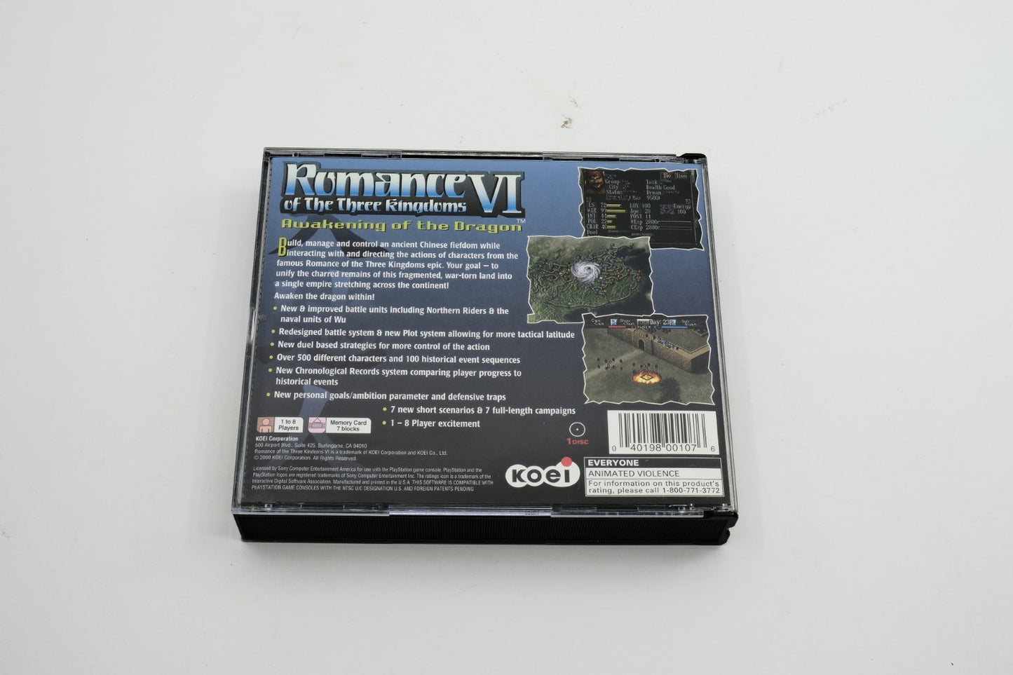 Romance VI of the Three Kingdoms: Awakening of the Dragon - Complete in Box