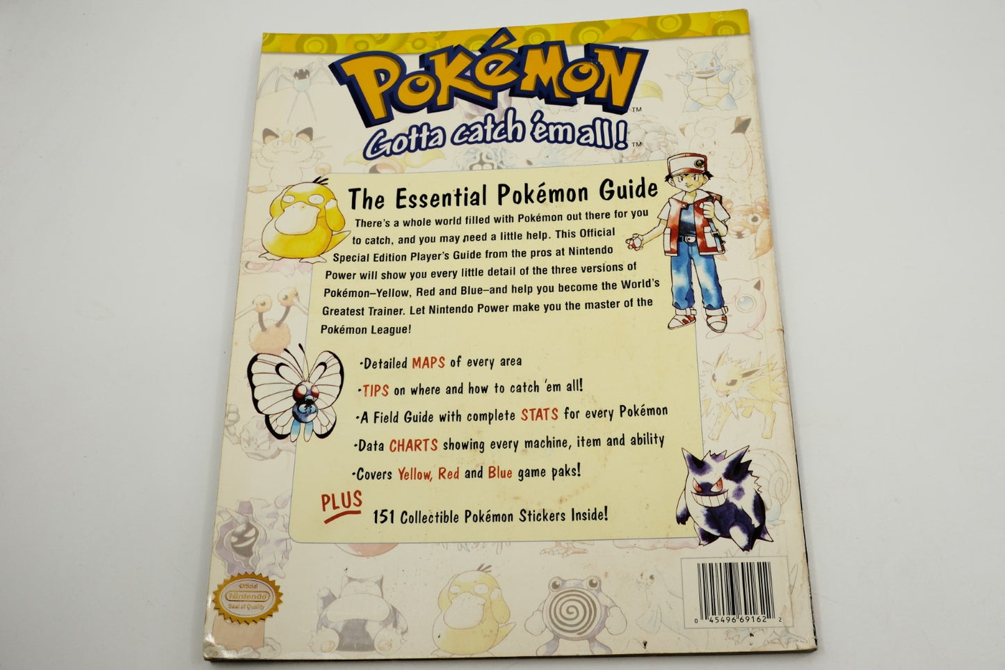 Pokemon Special Edition for Yellow, Red and Blue Official Nintendo Player's Guide (Nintendo Power) + Stickers