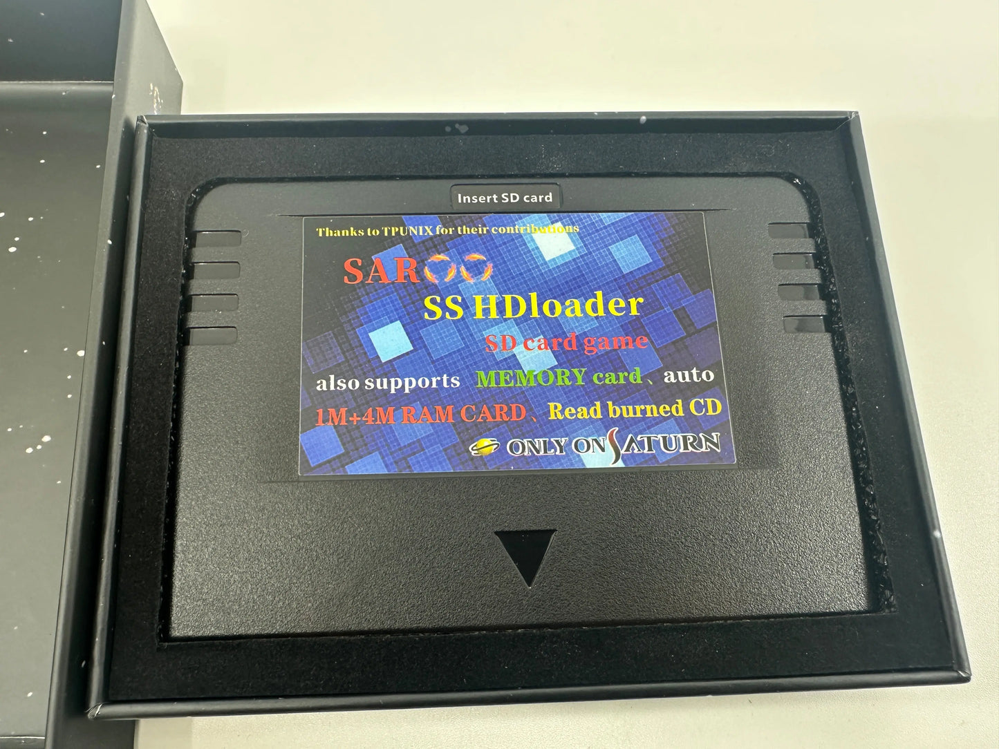 SAROO Elite – Sega Saturn Flash Cart / ODE + SD Card RetroGate - Your Gateway to Classic Gaming