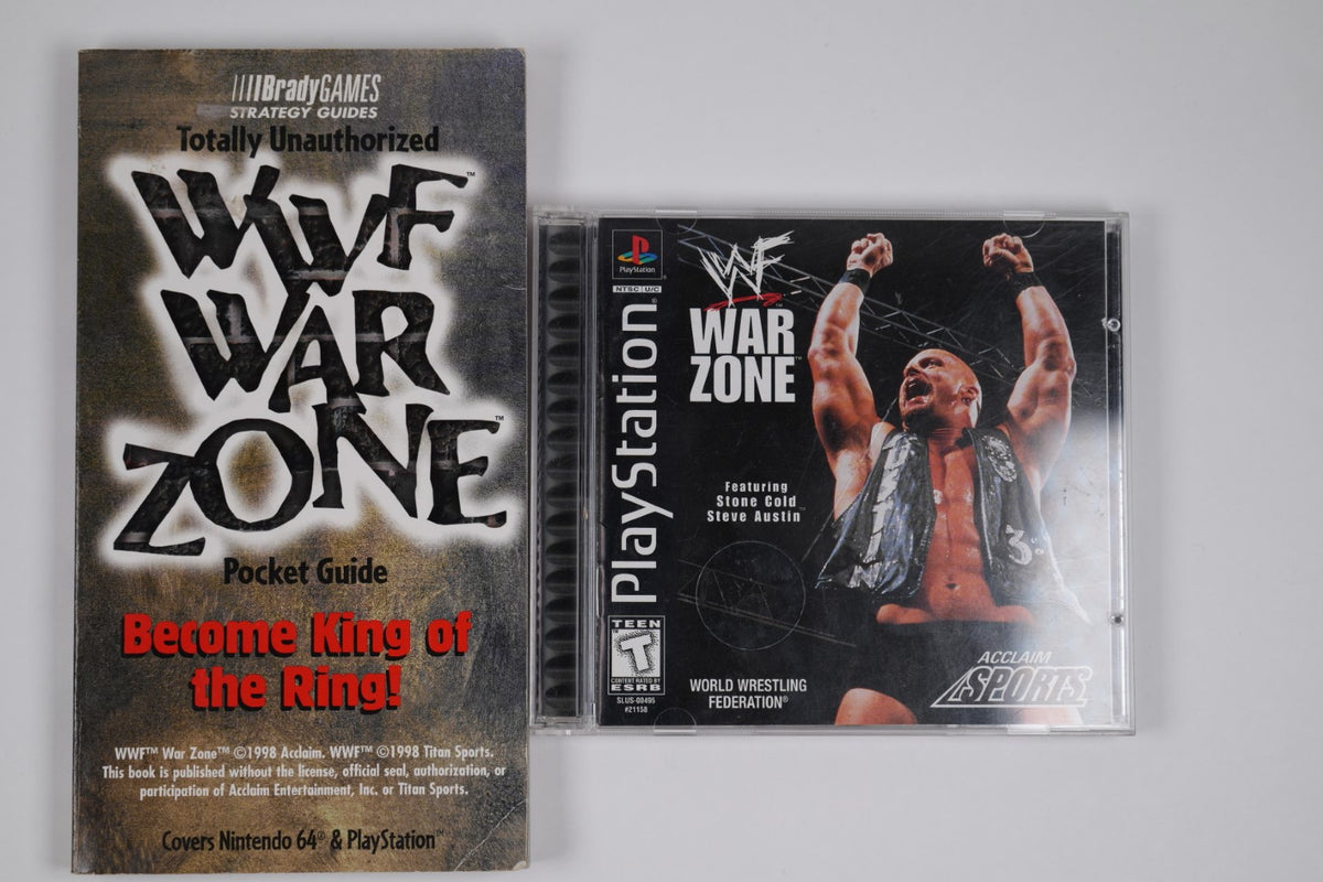 WWF War Zone – Complete in Box (CIB) with BradyGames Pocket Guide
