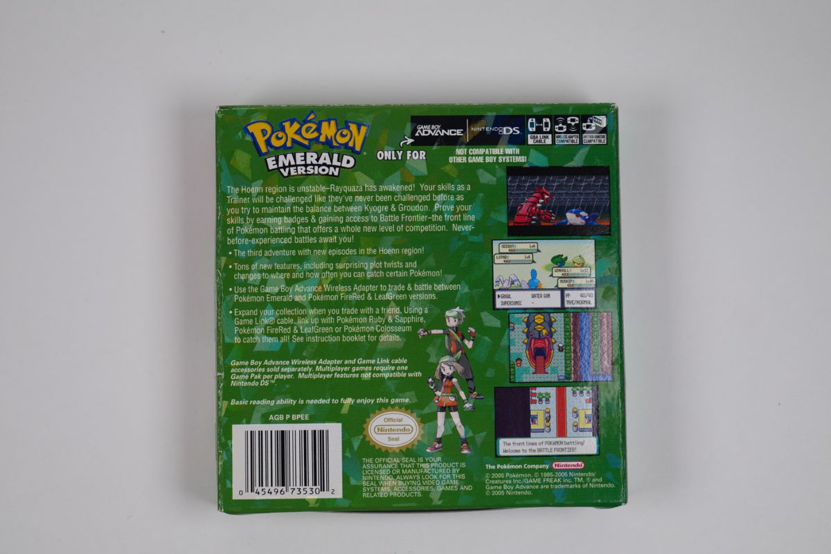 Pokemon Emerald Version – Game Boy Advance – CIB + Official Nintendo Player’s Guide