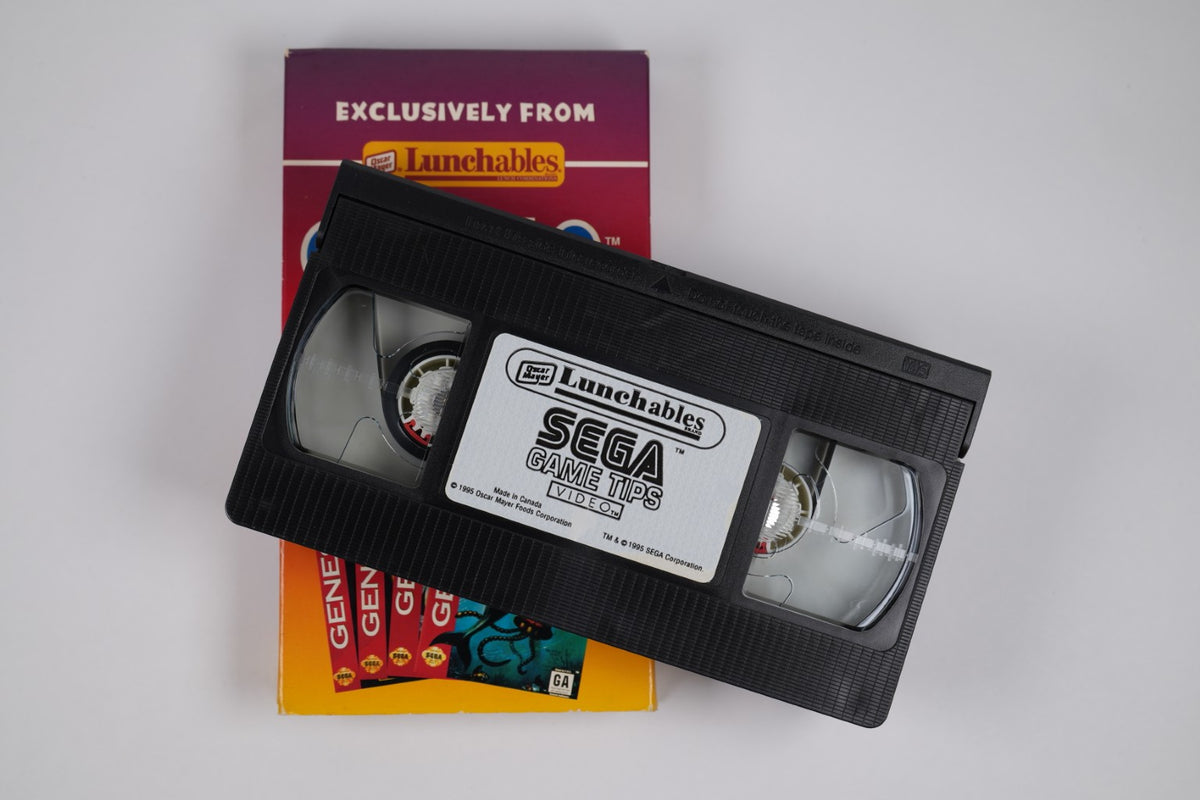 SEGA Game Tips Video – Lunchables Promotional VHS Tape – 1995