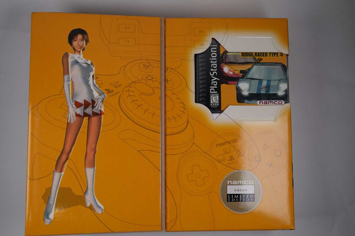 R4 Ridge Racer Type 4 + Jogcon Limited Edition Pack – PlayStation 1 – Namco