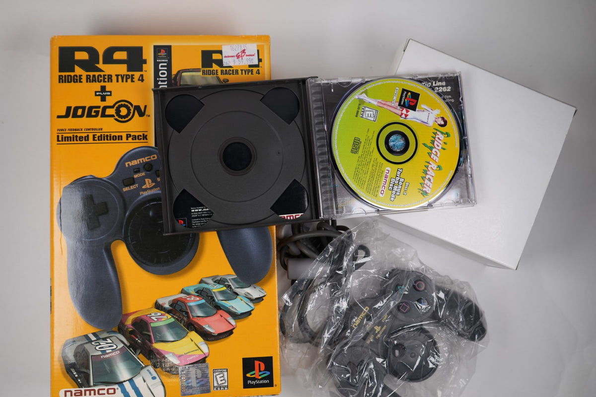 R4 Ridge Racer Type 4 + Jogcon Limited Edition Pack – PlayStation 1 – Namco
