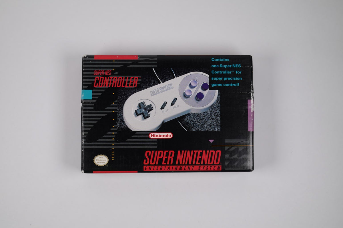 Super Nintendo SNES Controller – Official Nintendo – Complete in Box