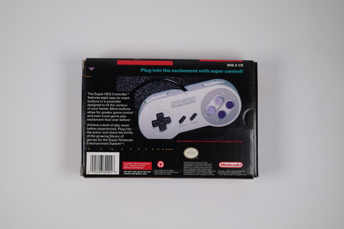 Super Nintendo SNES Controller – Official Nintendo – Complete in Box