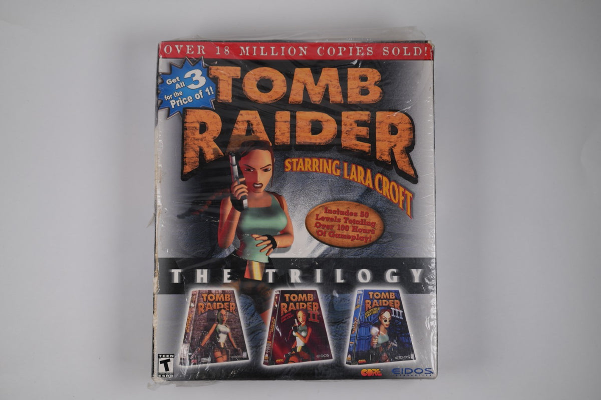 Tomb Raider: The Trilogy – PC CD-ROM – Tomb Raider 1, 2 & 3 – Factory Sealed