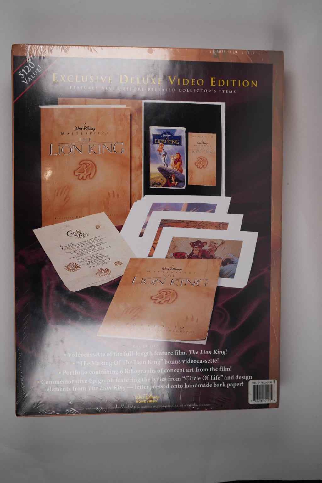 Walt Disney’s The Lion King – Masterpiece Deluxe Video Edition – Sealed
