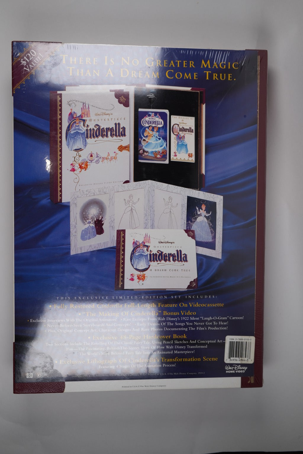 Walt Disney’s Cinderella – Masterpiece Deluxe Video Edition – Sealed