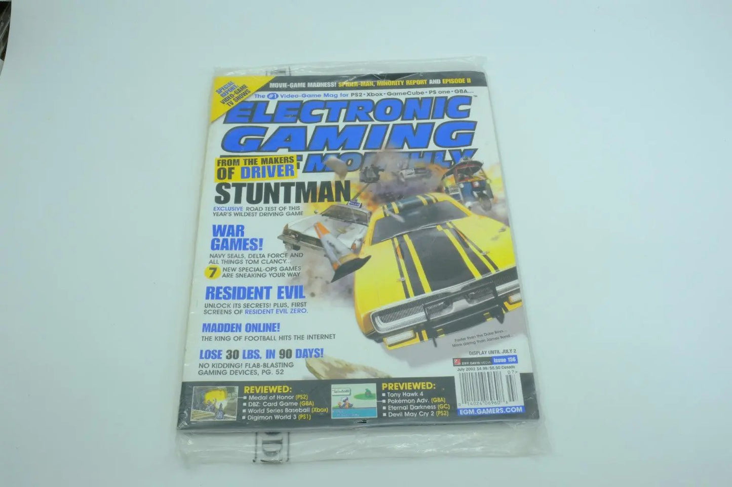 Electronic Gaming Monthly – “Stuntman / War Games / Resident Evil” (Jul 2002, Issue 156) RetroGate - Your Gateway to Classic Gaming