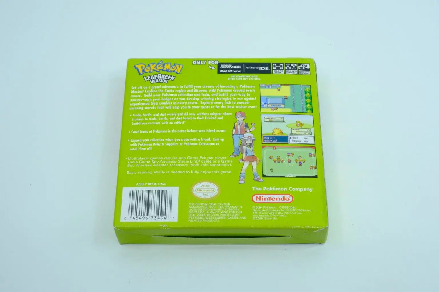 Pokémon LeafGreen Version “PLAYER’S CHOICE” – Complete in Box RetroGate - Your Gateway to Classic Gaming