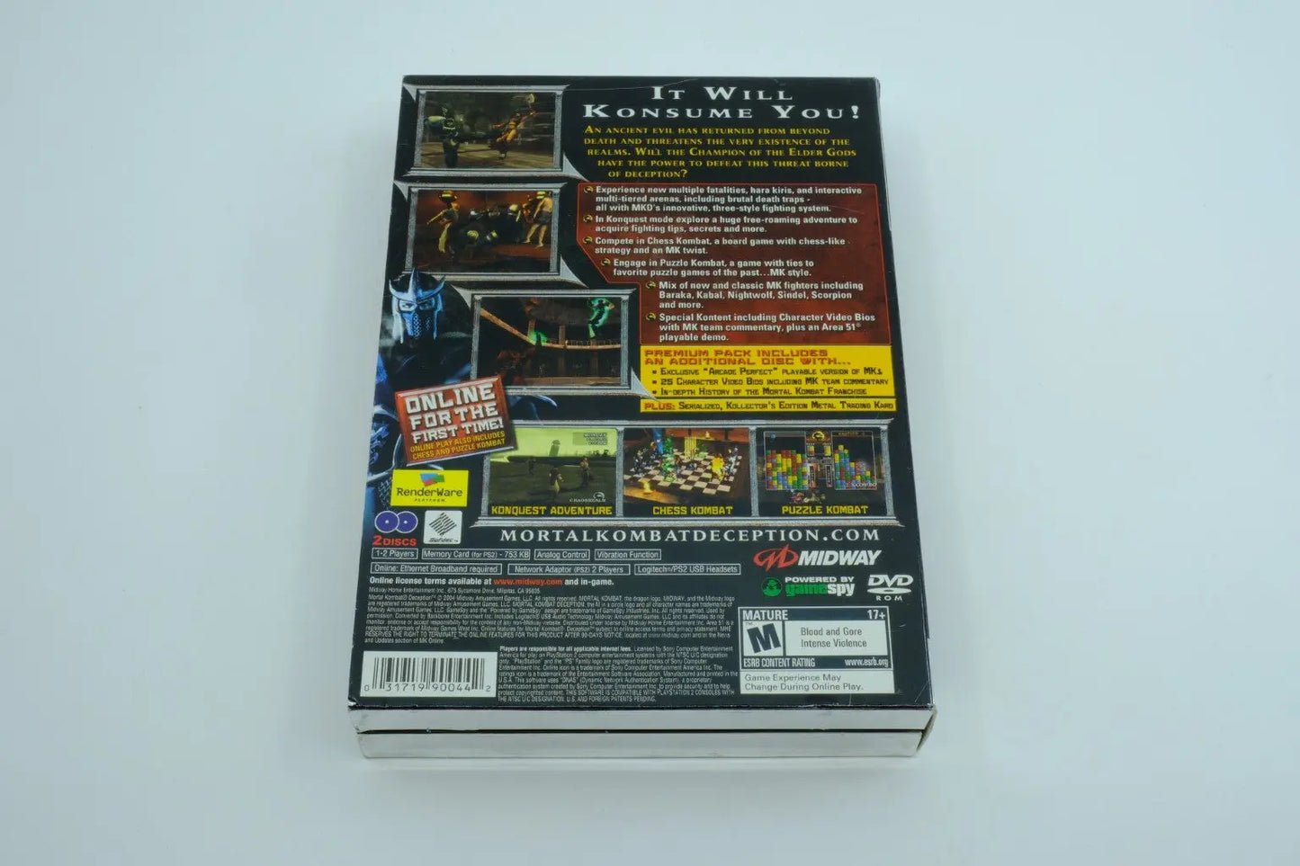 Mortal Kombat: Deception — Premium Pack – Complete in Box RetroGate - Your Gateway to Classic Gaming