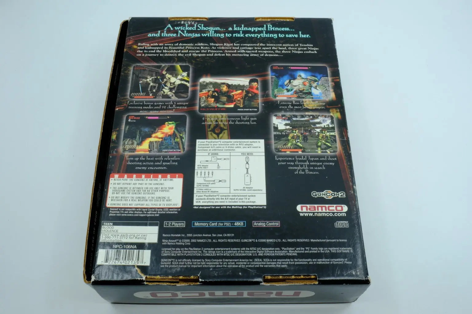 Ninja Assault + Guncon 2 — Complete in Box RetroGate - Your Gateway to Classic Gaming