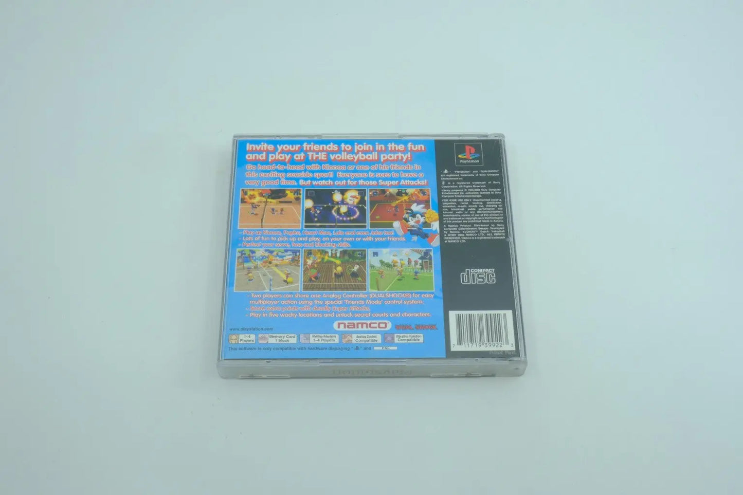 Klonoa Beach Volleyball — Complete in Box PAL RetroGate - Your Gateway to Classic Gaming