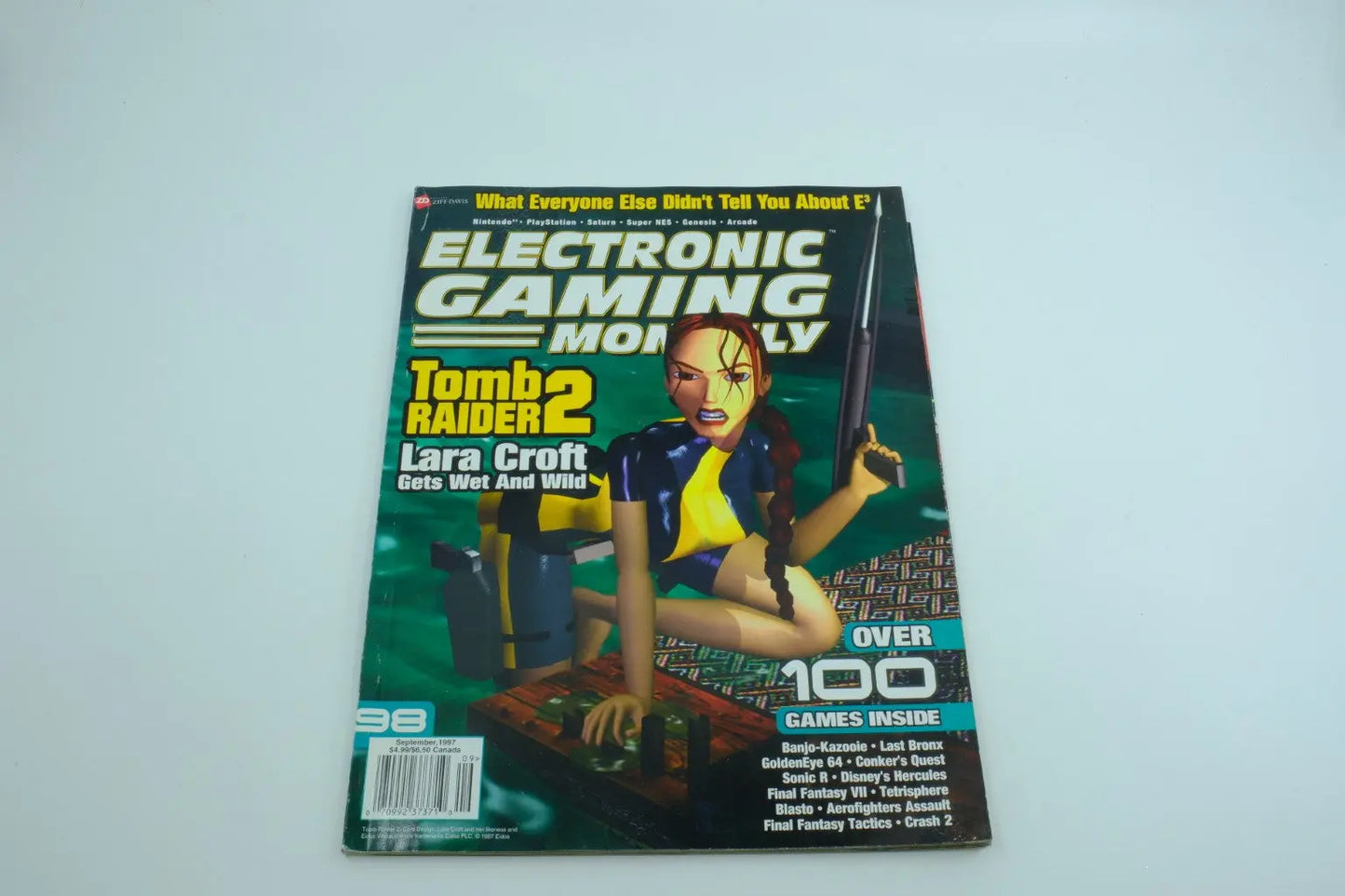 Electronic Gaming Monthly (EGM) — Issue #98 — September 1997 — Tomb Raider II Cover RetroGate - Your Gateway to Classic Gaming