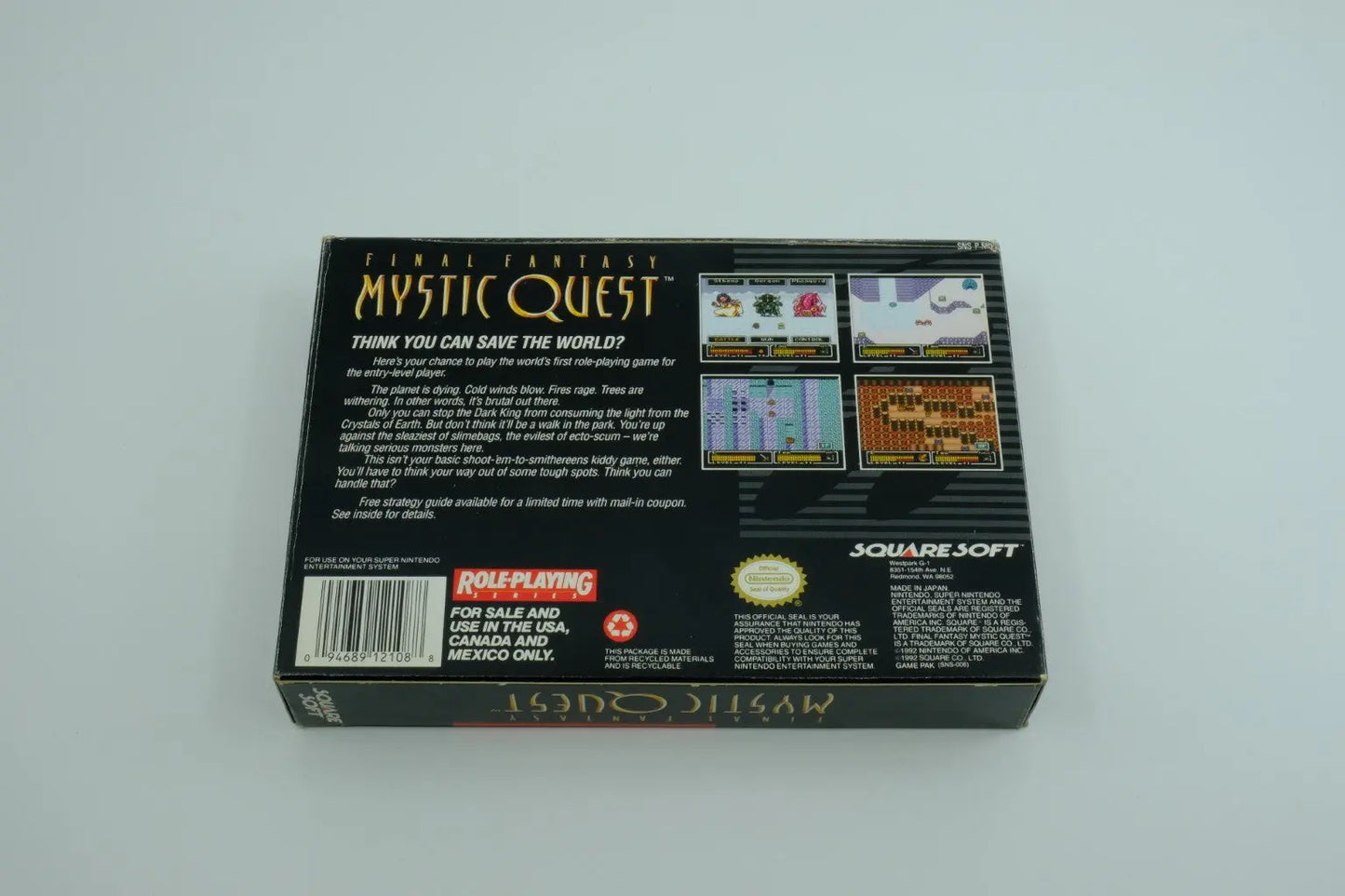 Final Fantasy Mystic Quest – Complete in Box RetroGate - Your Gateway to Classic Gaming