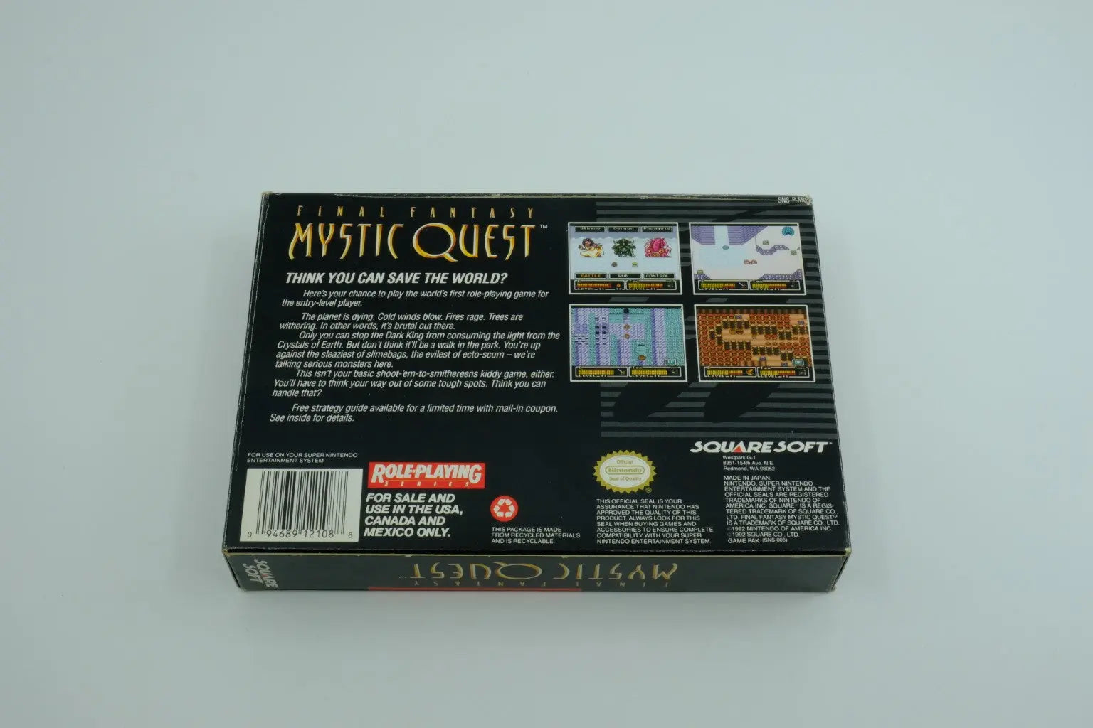 Final Fantasy Mystic Quest – Complete in Box RetroGate - Your Gateway to Classic Gaming