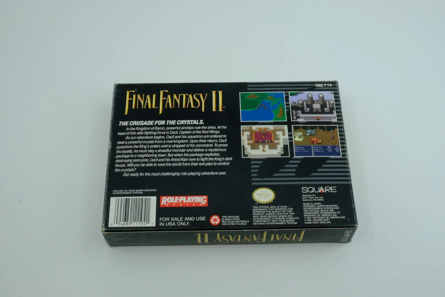 Final Fantasy II – Complete in Box RetroGate - Your Gateway to Classic Gaming