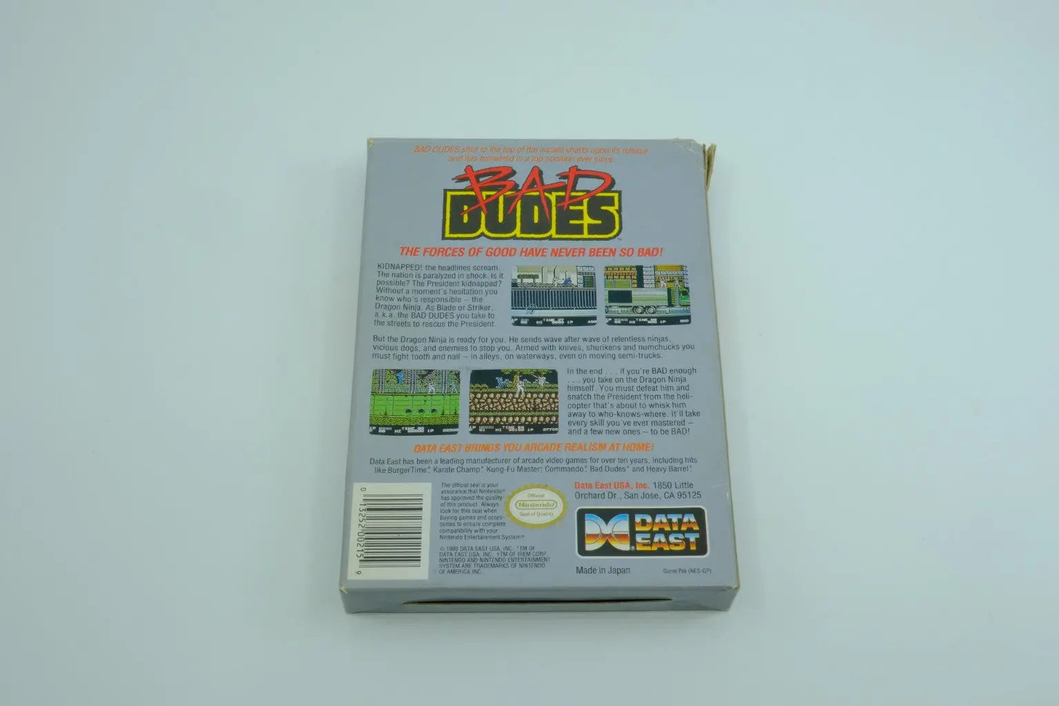 Bad Dudes – Complete in Box RetroGate - Your Gateway to Classic Gaming