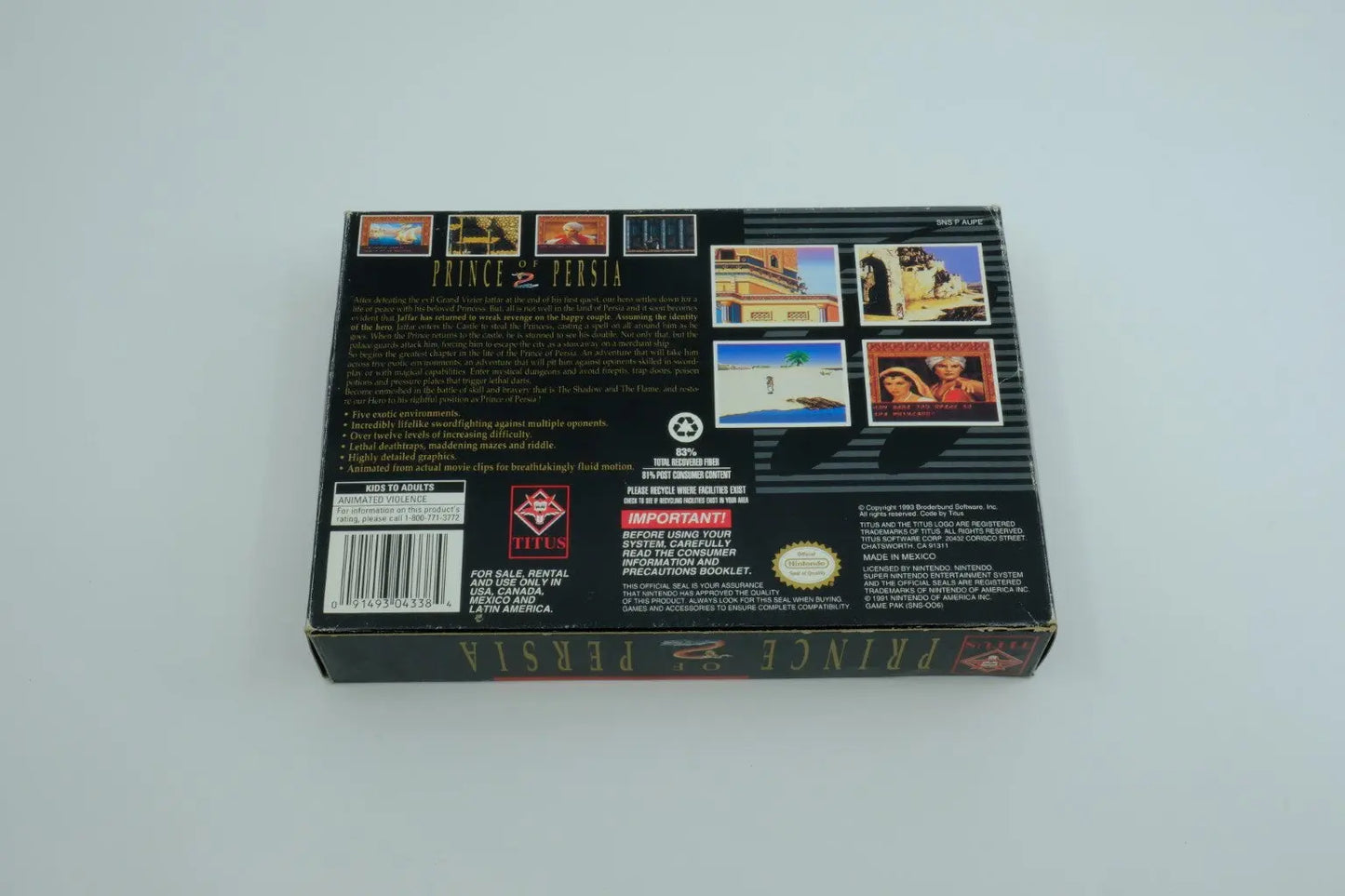 Prince of Persia 2 – Complete in Box RetroGate - Your Gateway to Classic Gaming