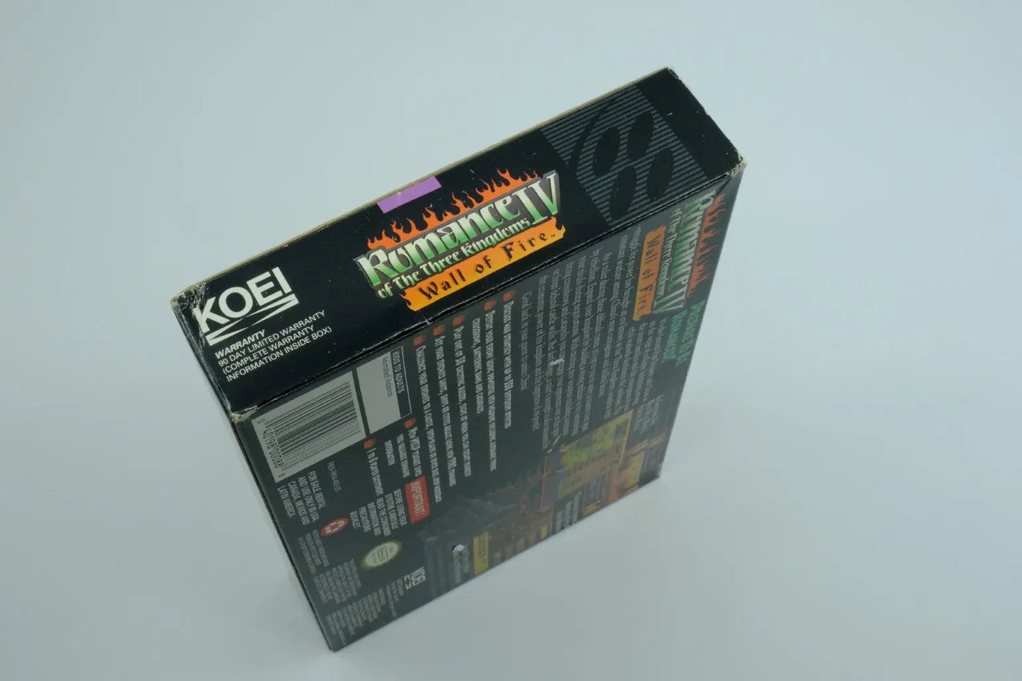 Romance of the Three Kingdoms IV: Wall of Fire – Complete in Box RetroGate - Your Gateway to Classic Gaming