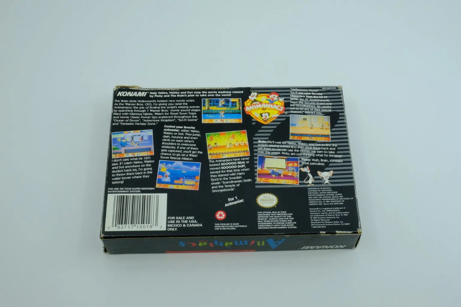 Animaniacs – Complete in Box RetroGate - Your Gateway to Classic Gaming