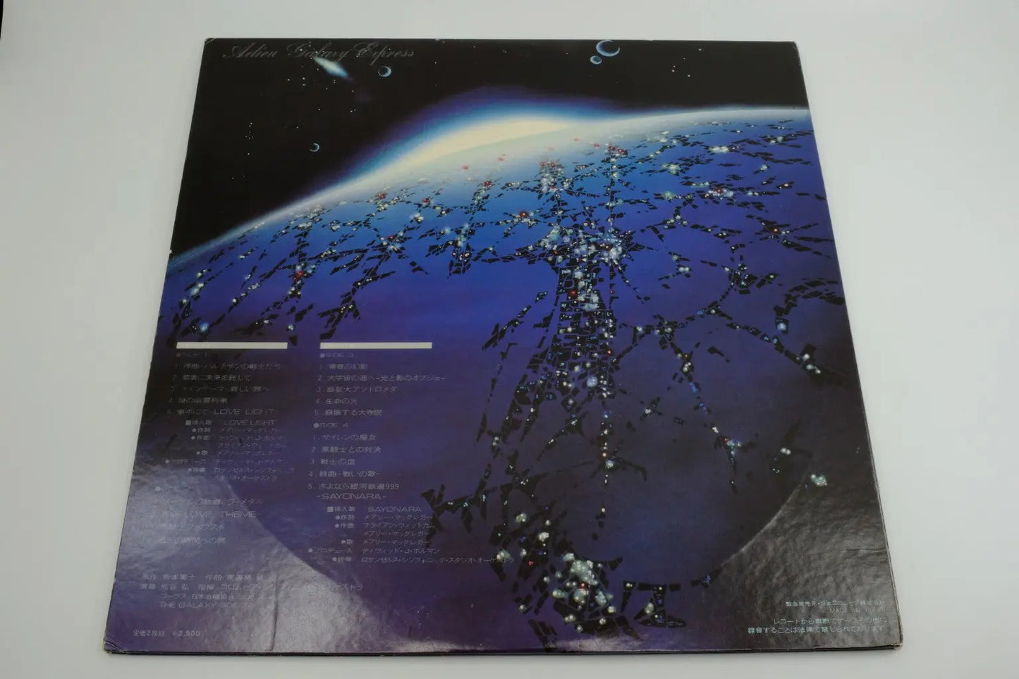 Adieu Galaxy Express 999 — Vinyl Record (Original Soundtrack) RetroGate - Your Gateway to Classic Gaming