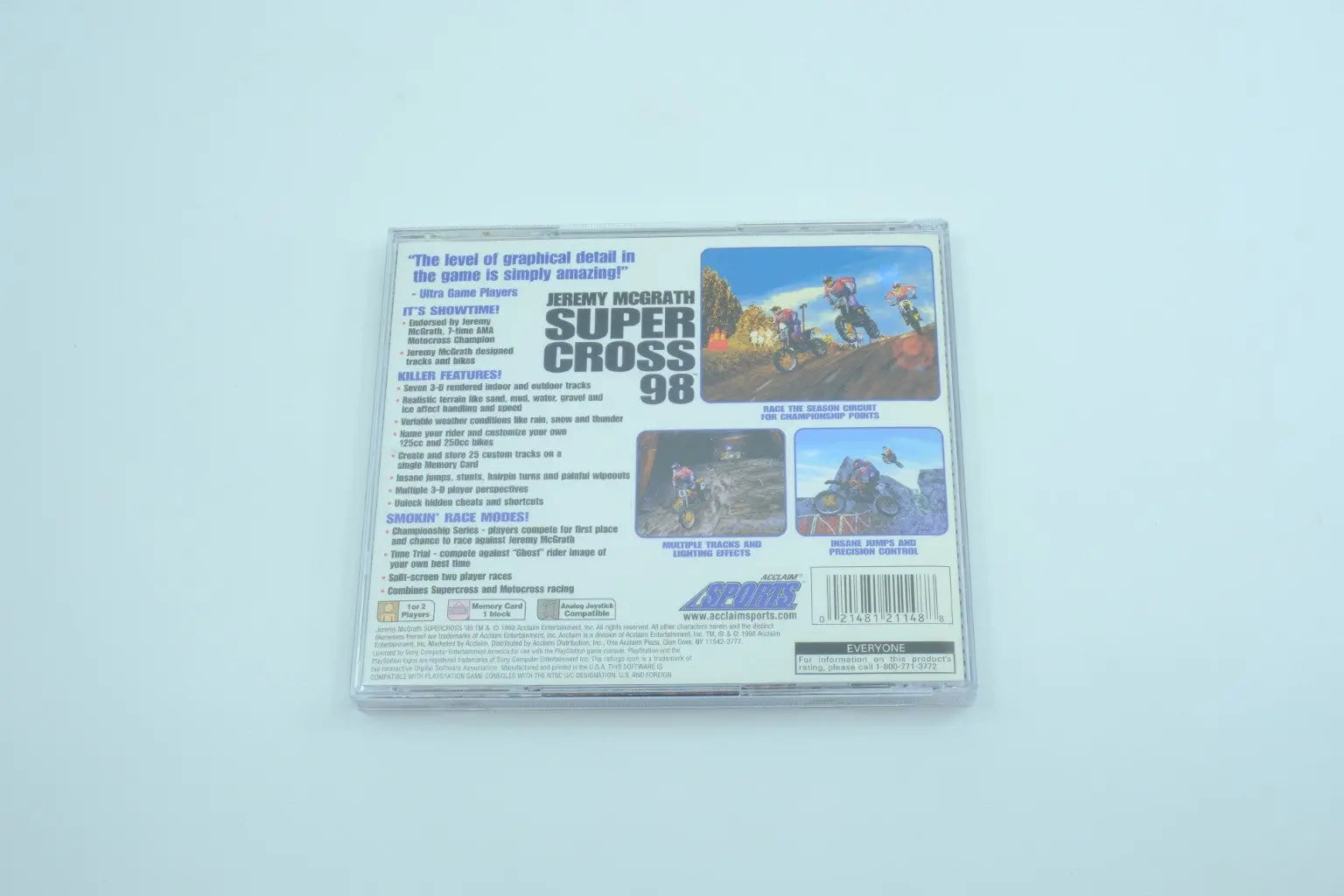 Jeremy McGrath Supercross ‘98 – Complete in Box RetroGate - Your Gateway to Classic Gaming