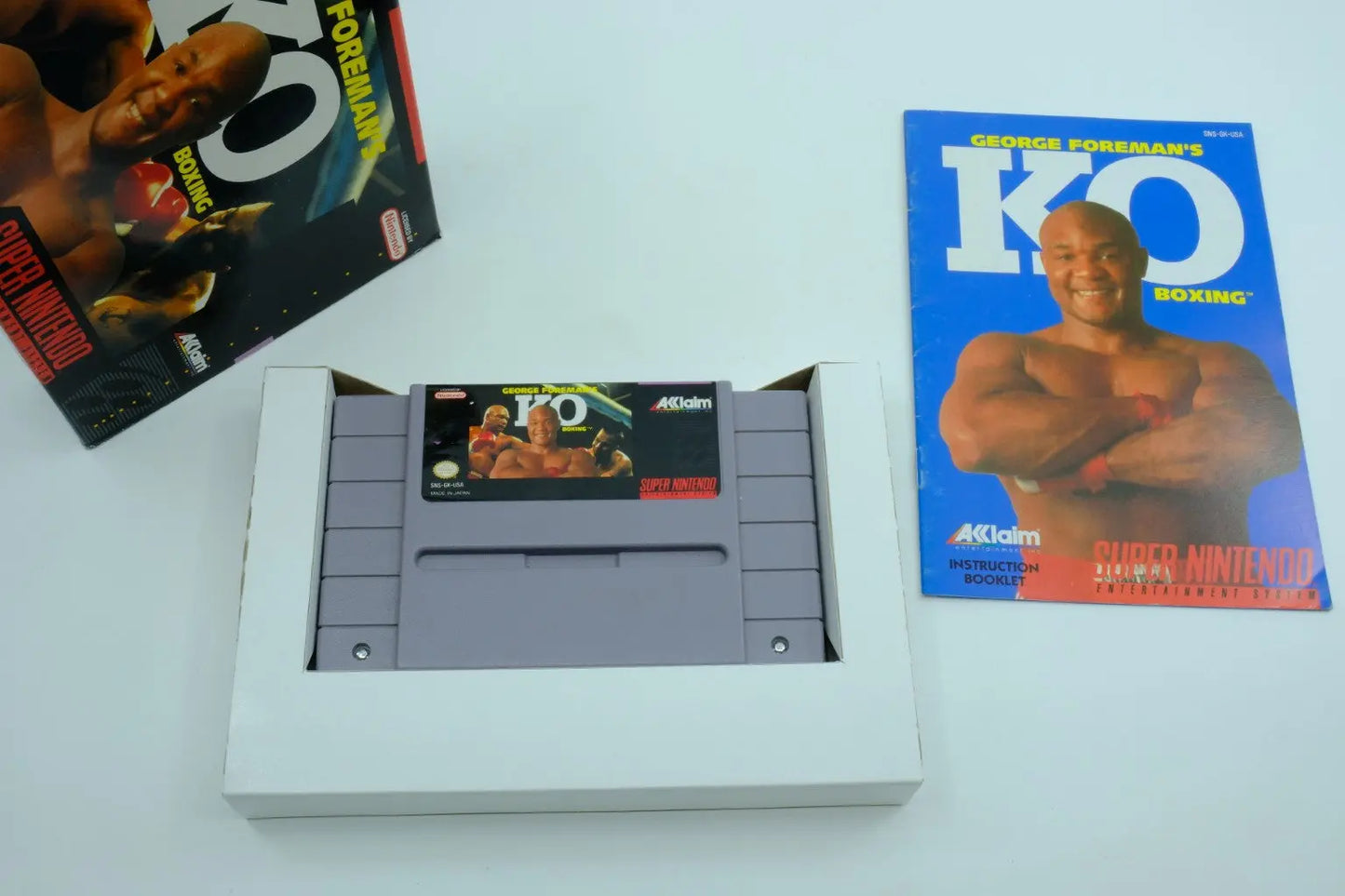 George Foreman’s KO Boxing – Complete in Box RetroGate - Your Gateway to Classic Gaming