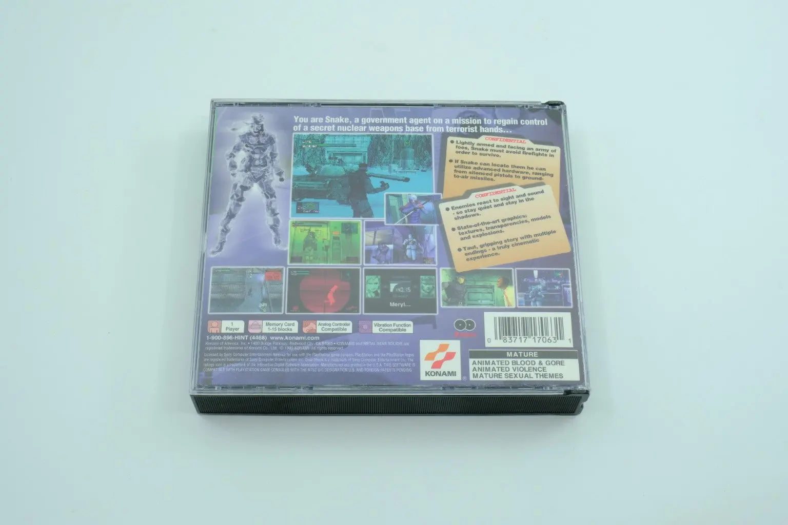 Metal Gear Solid – Complete in Box – Greatest Hits RetroGate - Your Gateway to Classic Gaming