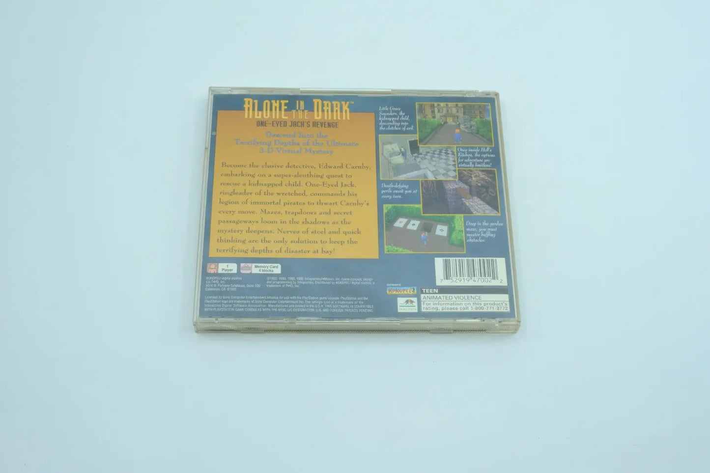 Alone in the Dark: One-Eyed Jack’s Revenge – Complete in Box RetroGate - Your Gateway to Classic Gaming