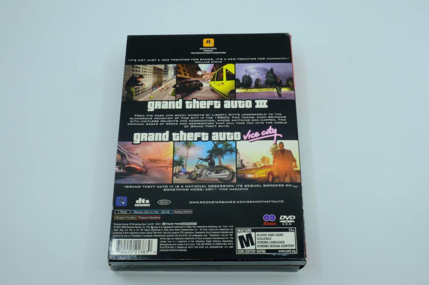 Grand Theft Auto Double Pack – Complete in Box (CIB)