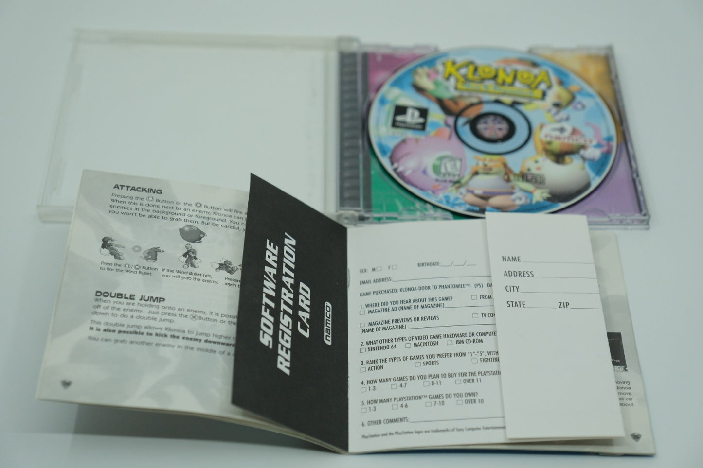 Klonoa Door to Phantomile Playstation 1 Complete