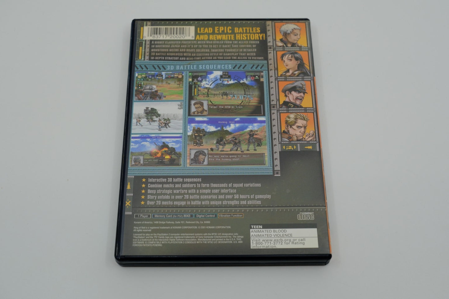 Ring of Red Playstation 2 Complete