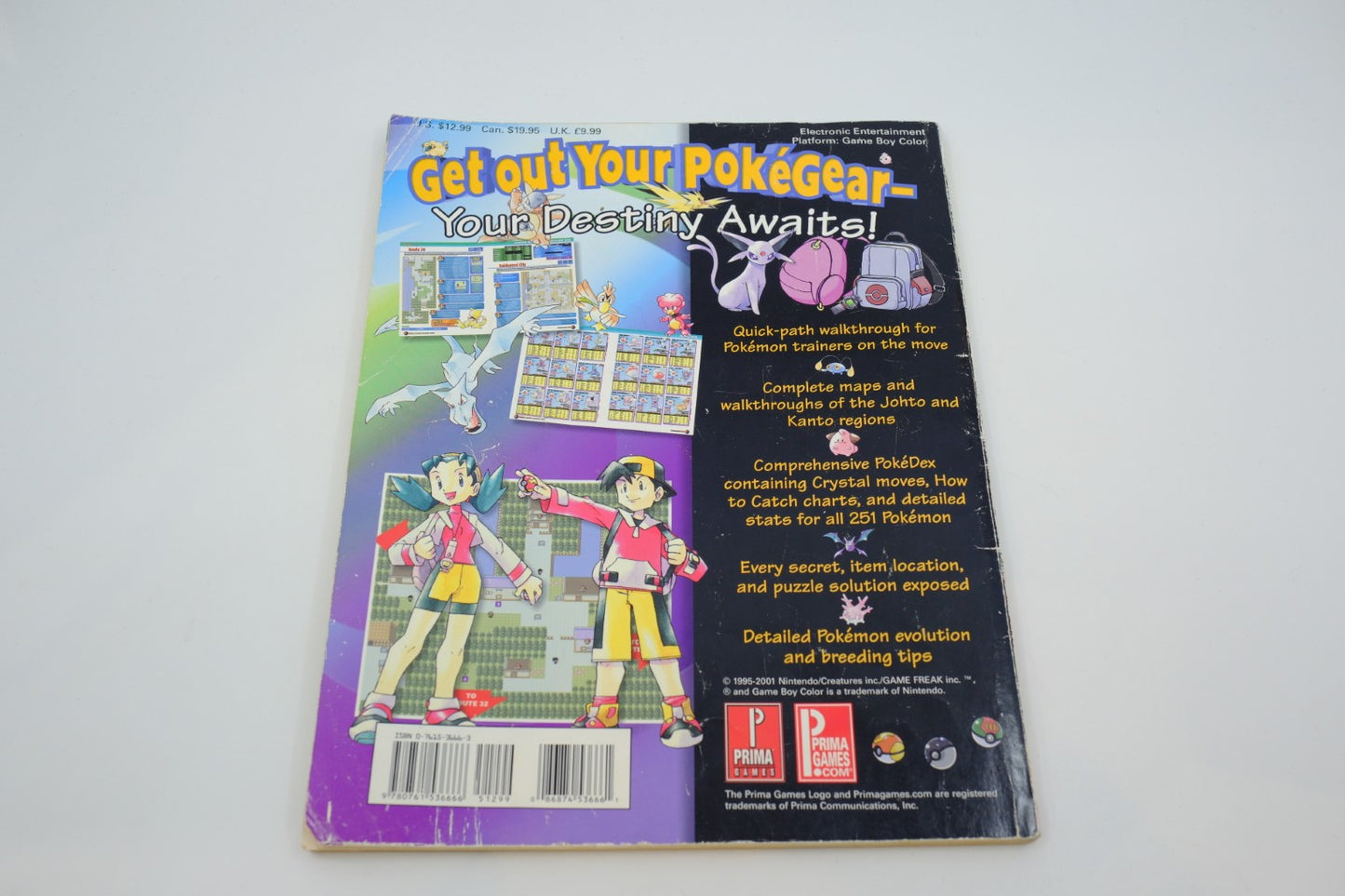 Pokémon Crystal — Prima’s Official Strategy Guide (Game Boy Color)